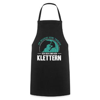 Bouldering Gifts Climbing Climber Boulderer - Cooking Apron - black - Front - AI Model Male 185 dark (185cm)