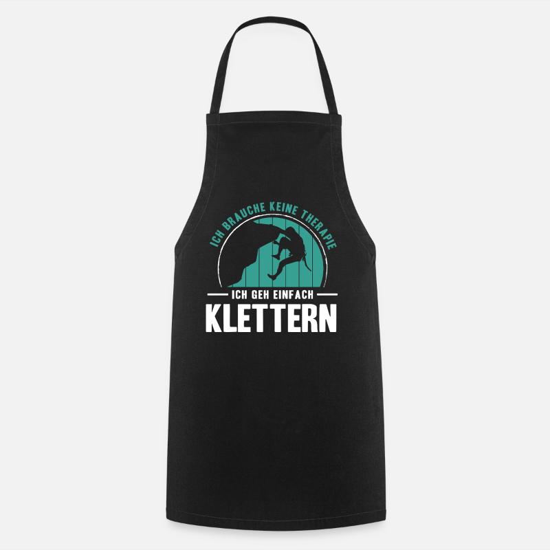 Bouldern Geschenke Klettern Kletterer Boulderer - Kochschürze - Schwarz