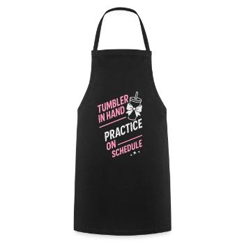 Cheer Mom Club Geschenk - Kochschürze - Schwarz - Vorne - AI Model Male 185 dark (185cm)
