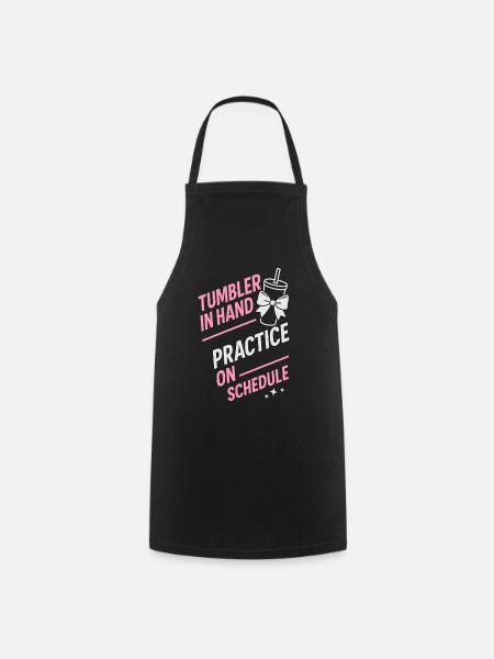 Cadeau du club de pom-pom girls - Tablier de cuisine - noir