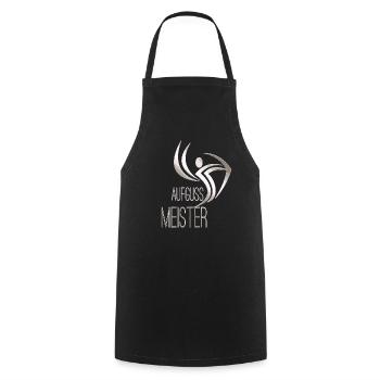 Sauna Aufguss Meister Wettbewerb Silber - Kochschürze - Schwarz - Vorne - AI Model Male 185 dark (185cm)