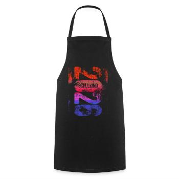 School Child 2026 - School Enrollment - First Grade - Cooking Apron - black - Front - AI Model Male 185 dark (185cm)