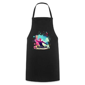 Water polo woman, water polo player, water polo sport - Cooking Apron - black - Front - AI Model Male 185 dark (185cm)