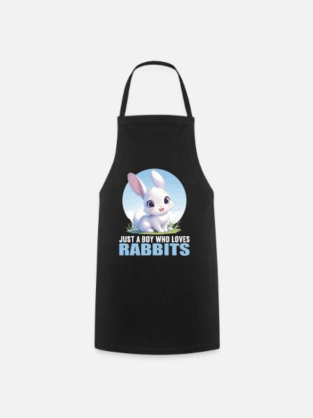 Hasen Hase - Kochschürze - Schwarz