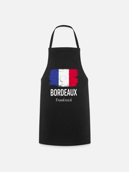 Bordeaux - Kochschürze - Schwarz