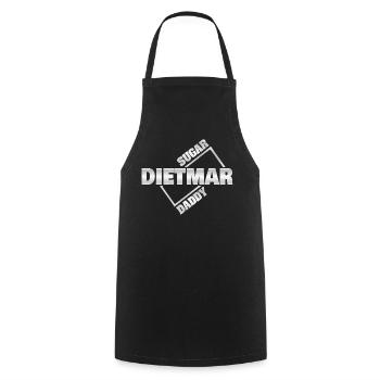 Sugardaddy Dietmar - Kochschürze - Schwarz - Vorne - AI Model Male 185 dark (185cm)