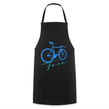 Bike - Cooking Apron - black - Front - AI Model Male 185 dark (185cm)