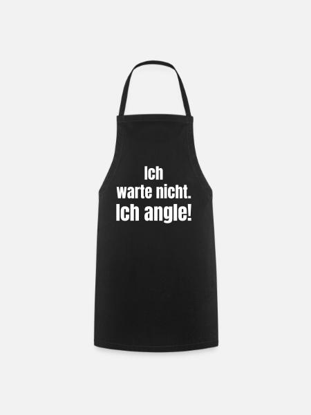 Ich angle Spruchblock - Kochschürze - Schwarz