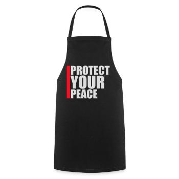 Protect Your Peace Mental Health Mindfulness - Cooking Apron - black - Front - AI Model Male 185 dark (185cm)