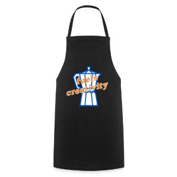 Coffee Creativity - Cooking Apron - black - Front - AI Model Male 185 dark (185cm)