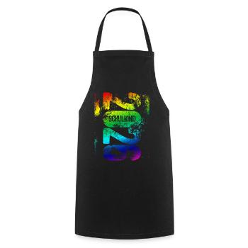 School Child 2026 - School Enrollment - First Grade - Cooking Apron - black - Front - AI Model Male 185 dark (185cm)