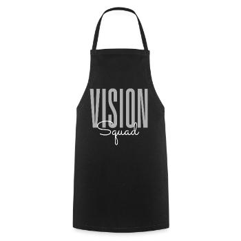Vision Squad - Tablier de cuisine - noir - Devant - AI Model Male 185 dark (185cm)