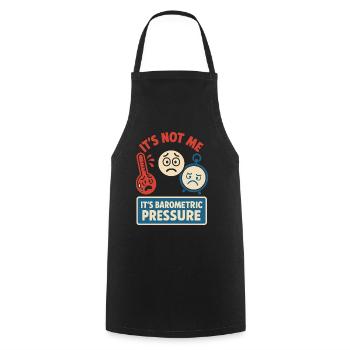 weather, drama, humor, gift, rain, snow - Cooking Apron - black - Front - AI Model Male 185 dark (185cm)