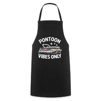 Ambiances de ponton, seulement des expressions drôles sur les bateaux de ponton, pour - Tablier de cuisine - noir - Devant - AI Model Male 185 dark (185cm)