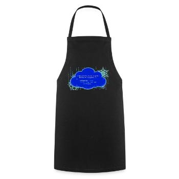 LetItSnow(); - Cooking Apron - black - Front - AI Model Male 185 dark (185cm)