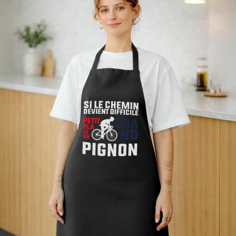 Si Le Chemin Devient Difficile - Cycliste Cadeau  Tablier de cuisine