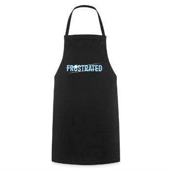 Frustrated statement for stressed people - Cooking Apron - black - Front - AI Model Male 185 dark (185cm)
