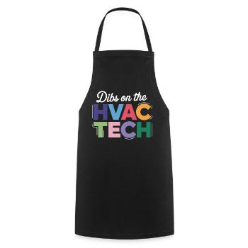 Funny HVAC Technician Saying Repair Expert - Cooking Apron - black - Front - AI Model Male 185 dark (185cm)