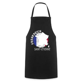 Saint-Étienne - Tablier de cuisine - noir - Devant - AI Model Male 185 dark (185cm)