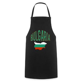 Bulgarie - Tablier de cuisine - noir - Devant - AI Model Male 185 dark (185cm)