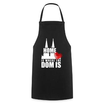 Cologne Home est là où le Dom est Cologne Carnaval Cologne - Tablier de cuisine - noir - Devant - AI Model Male 185 dark (185cm)