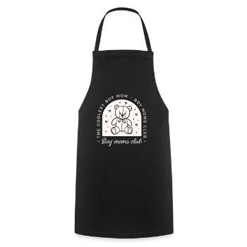 Boy mom club funny the coolest mother group - Cooking Apron - black - Front - AI Model Male 185 dark (185cm)