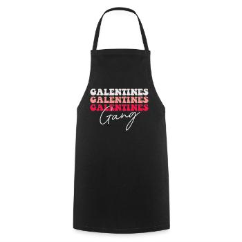 Galentines Galentines Gang Matching Gals Love Vibe - Cooking Apron - black - Front - AI Model Male 185 dark (185cm)