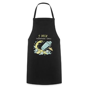 Shaker Steckt Fest Anfänger-mixologe - Kochschürze - Schwarz - Vorne - AI Model Male 185 dark (185cm)