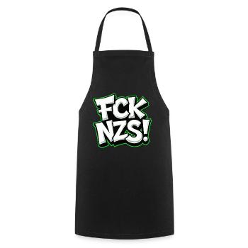 FCK NZS Statement against Racism - Cooking Apron - black - Front - AI Model Male 185 dark (185cm)