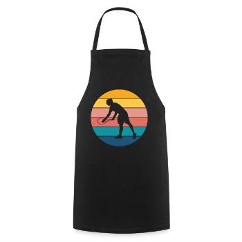 Tennis - Cooking Apron - black - Front - AI Model Male 185 dark (185cm)