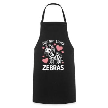 Zebra Spruch Lustiges Zebra Geschenk - Kochschürze - Schwarz - Vorne - AI Model Male 185 dark (185cm)