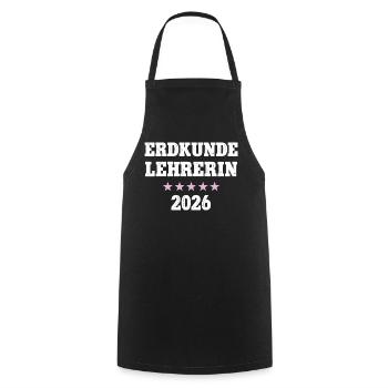 Geography Teacher 2026 Geography Teacher Geo School - Cooking Apron - black - Front - AI Model Male 185 dark (185cm)
