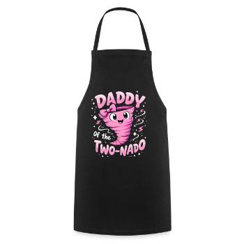 Daddy Two-Nado Pink Swirl - Cooking Apron - black - Front - AI Model Male 185 dark (185cm)