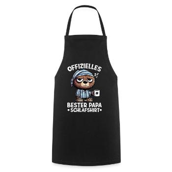 Offizielles Bester Papa Schlafshirt Bär - Kochschürze - Schwarz - Vorne - AI Model Male 185 dark (185cm)