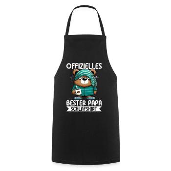 Offizielles Bester Papa Schlafshirt Bär - Kochschürze - Schwarz - Vorne - AI Model Male 185 dark (185cm)