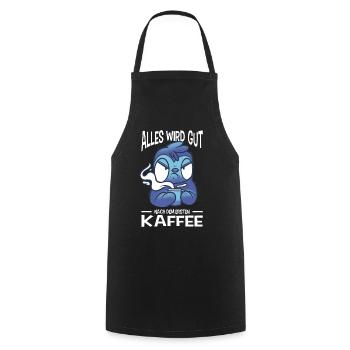 Funny Sayings Fun Outfits Irony Sarcasm - Cooking Apron - black - Front - AI Model Male 185 dark (185cm)