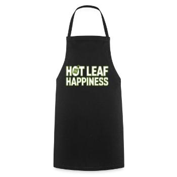 Bonheur de feuilles chaudes Drôle de thé pour - Tablier de cuisine - noir - Devant - AI Model Male 185 dark (185cm)