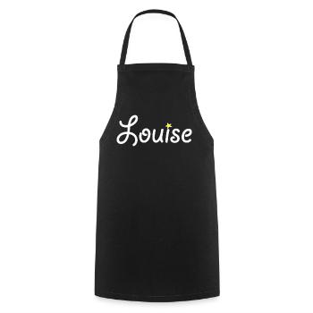 Louise - Tablier de cuisine - noir - Devant - AI Model Male 185 dark (185cm)