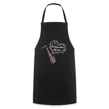 Christmas Saxophone Christmas Sound Music - Cooking Apron - black - Front - AI Model Male 185 dark (185cm)