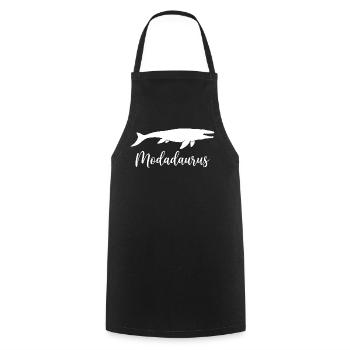 Modadaurus Mosasaurus Dinosaur Dad - Tablier de cuisine - noir - Devant - AI Model Male 185 dark (185cm)