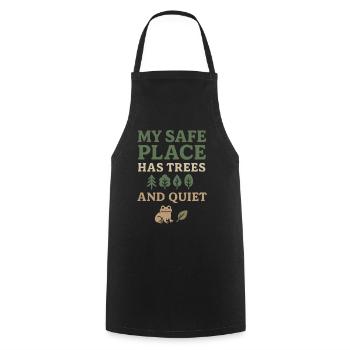 Neurodivergent introvert - Cooking Apron - black - Front - AI Model Male 185 dark (185cm)