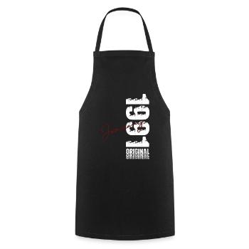 35e anniversaire Original janvier 1991 - Tablier de cuisine - noir - Devant - AI Model Male 185 dark (185cm)