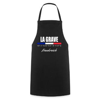 La Grave - Cooking Apron - black - Front - AI Model Male 185 dark (185cm)