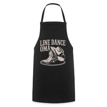Line Dance Granny Western Boots - Cooking Apron - black - Front - AI Model Male 185 dark (185cm)