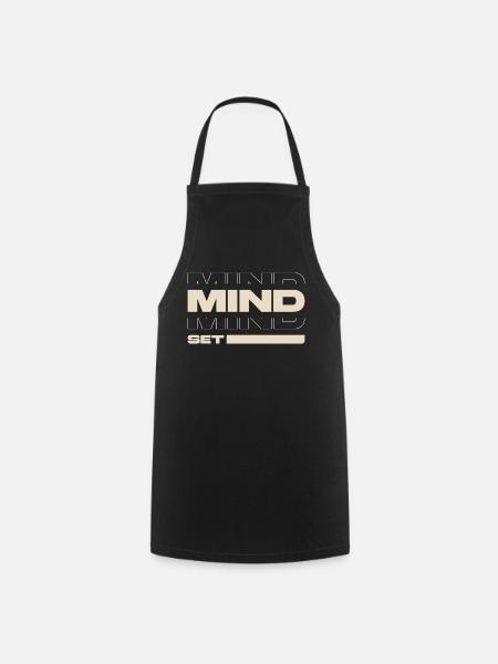 Mindset – Motivation & Success Mentality Statement - Kochschürze - Schwarz
