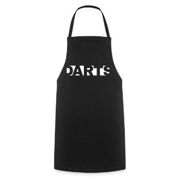 Fléchettes, fléchettes - Tablier de cuisine - noir - Devant - AI Model Male 185 dark (185cm)