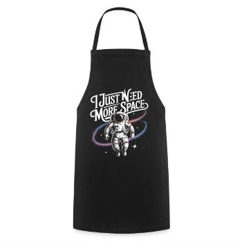 Ich brauche einfach mehr Space – Cooles Astronauten-Logo - Kochschürze - Schwarz - Vorne - AI Model Male 185 dark (185cm)