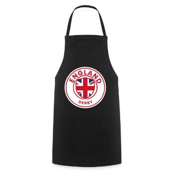 Union Jack Shield Design - Cooking Apron - black - Front - AI Model Male 185 dark (185cm)