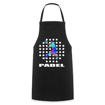 Padel - Tablier de cuisine - noir - Devant - AI Model Male 185 dark (185cm)