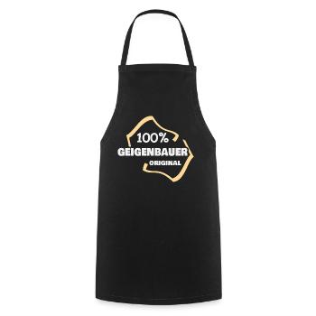 Gift for violin makers - Cooking Apron - black - Front - AI Model Male 185 dark (185cm)